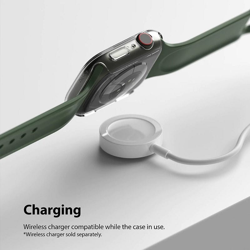 The case is compatible with wireless charging even while it's being used.