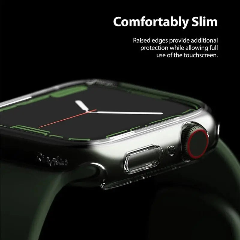 Apple Watch Series 7 / 8 (41mm) Slim Clear and White Case By Ringke