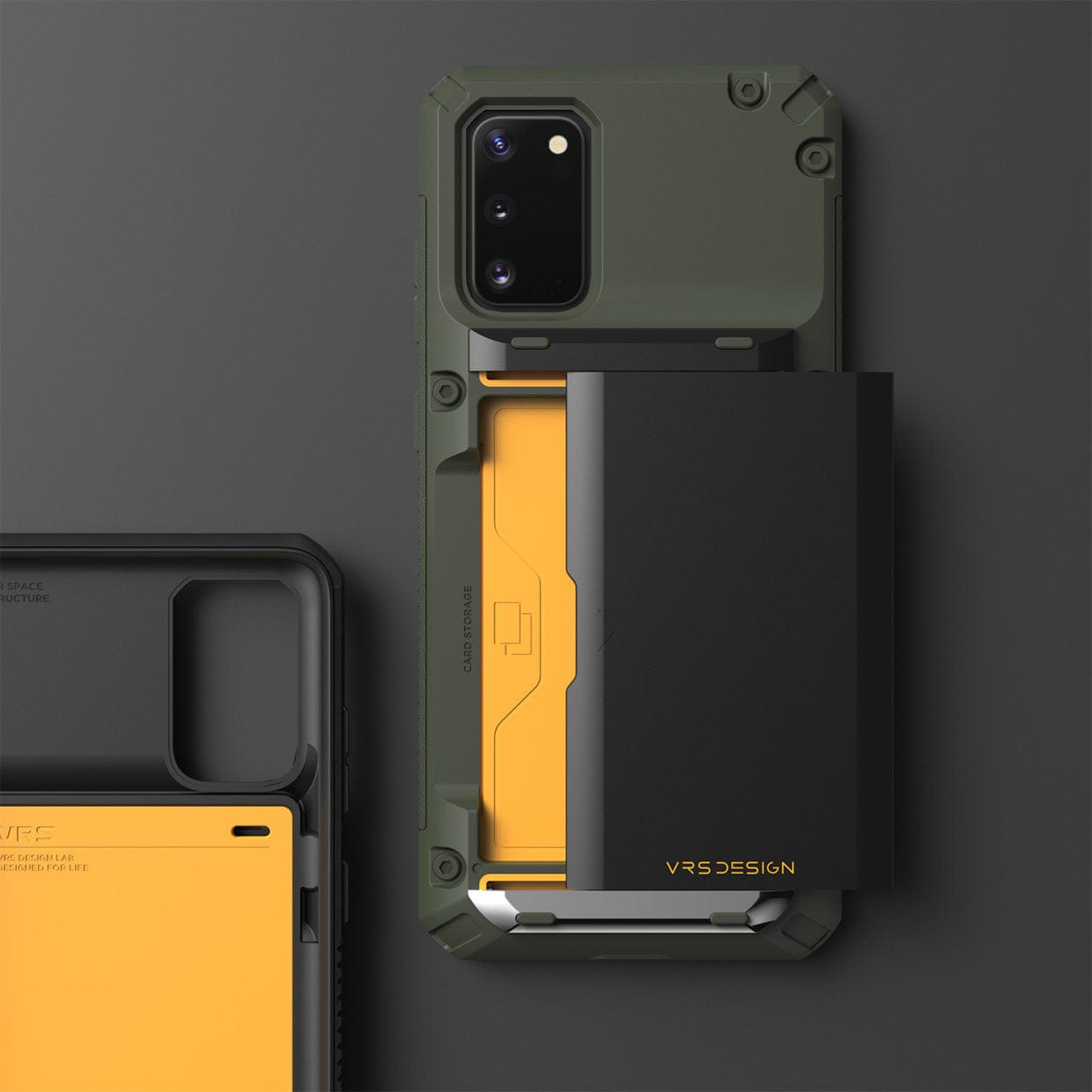 Galaxy S20 Case Damda Glide Pro Green Logo
