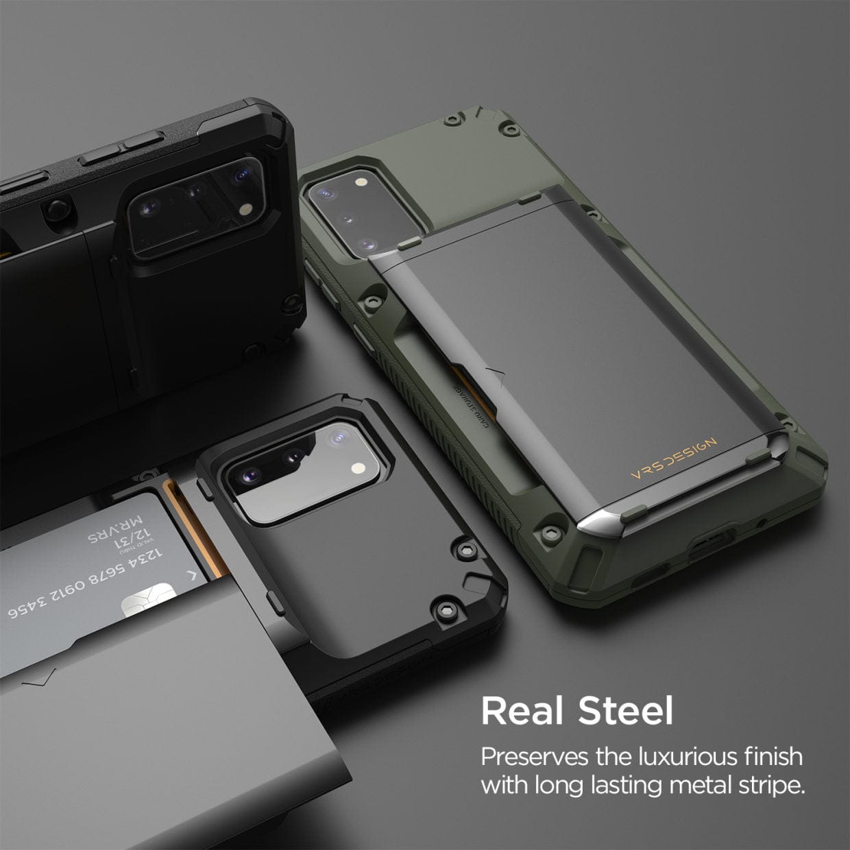Galaxy S20 Case Damda Glide Pro Green Logo