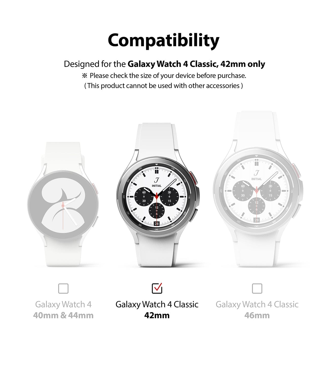 Specifically designed for the Galaxy Watch 4 Classic 42mm.