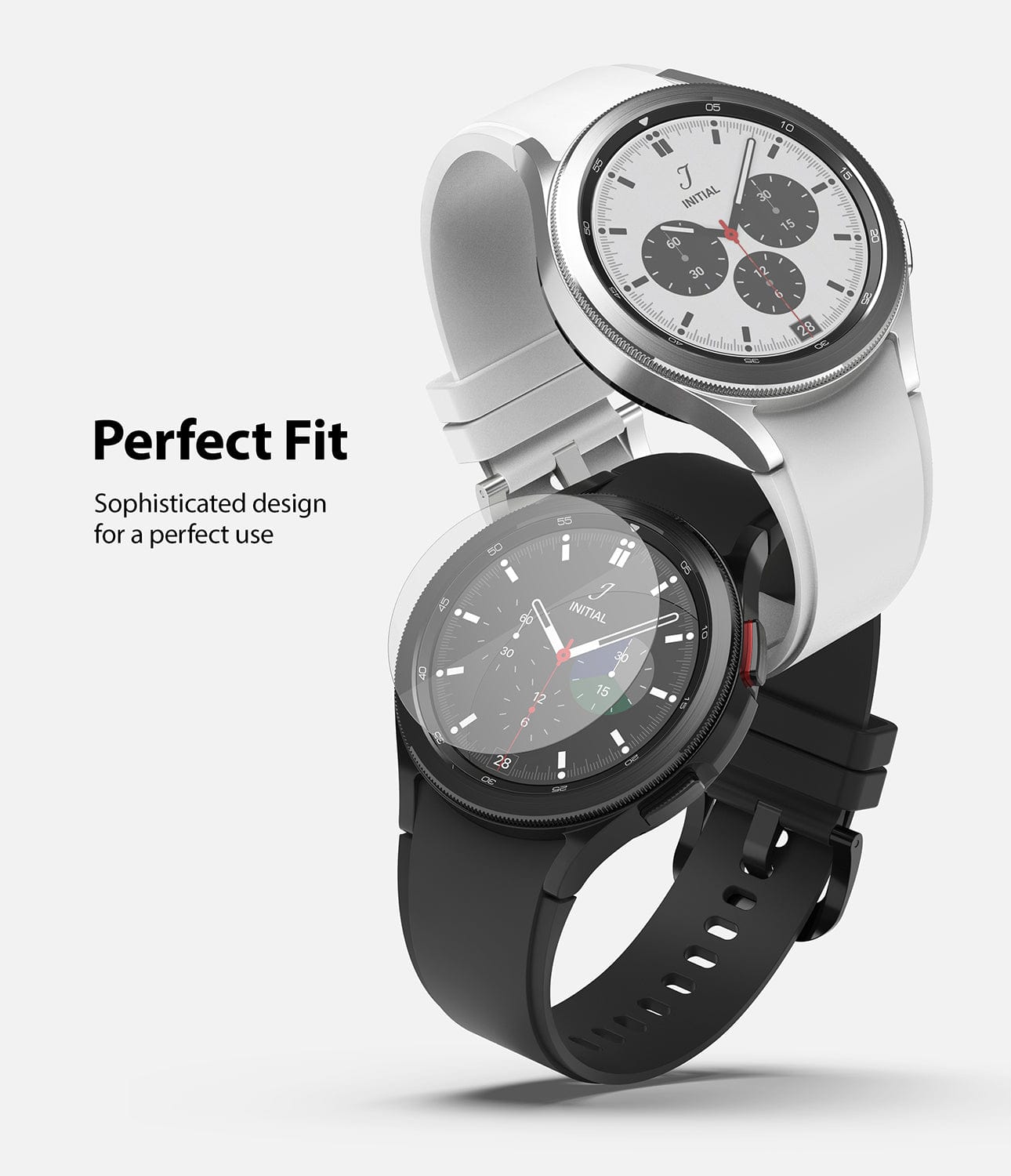 "The advanced fit design ensures a perfect, case-friendly size for your Galaxy Watch 4 Classic 42mm.