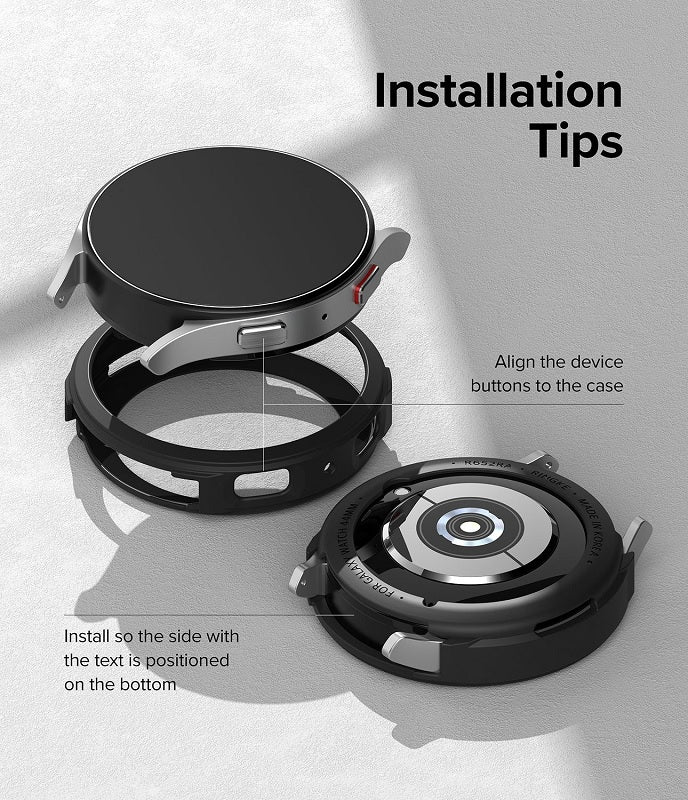Installation tips to install the galaxy watch 5 case