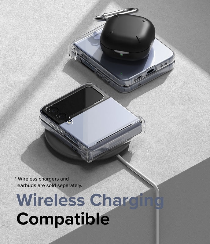 Galaxy Z Flip 4 Slim Hinge Clear Case by Ringke