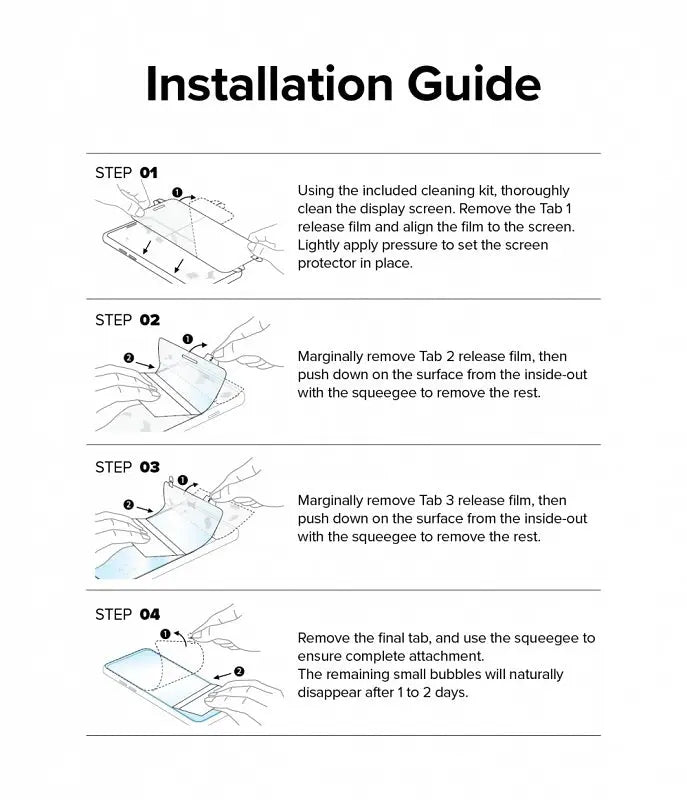 Galaxy Z Fold 4 Dual Easy Film Screen Protector by Ringke