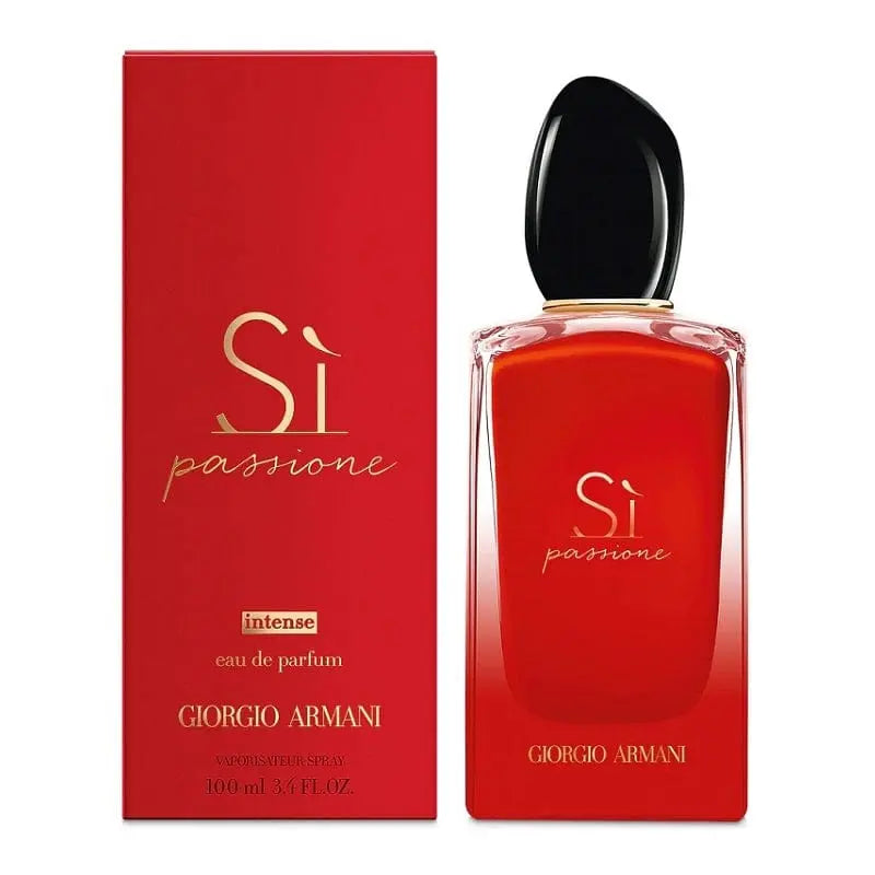 Giorgio Armani Sì Passione Intense EDP 100ml bottle and packaging
