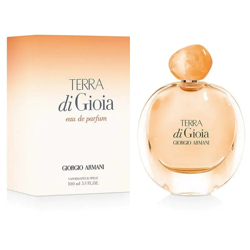 Giorgio Armani Terra di Gioia EDP 100ml bottle and packaging