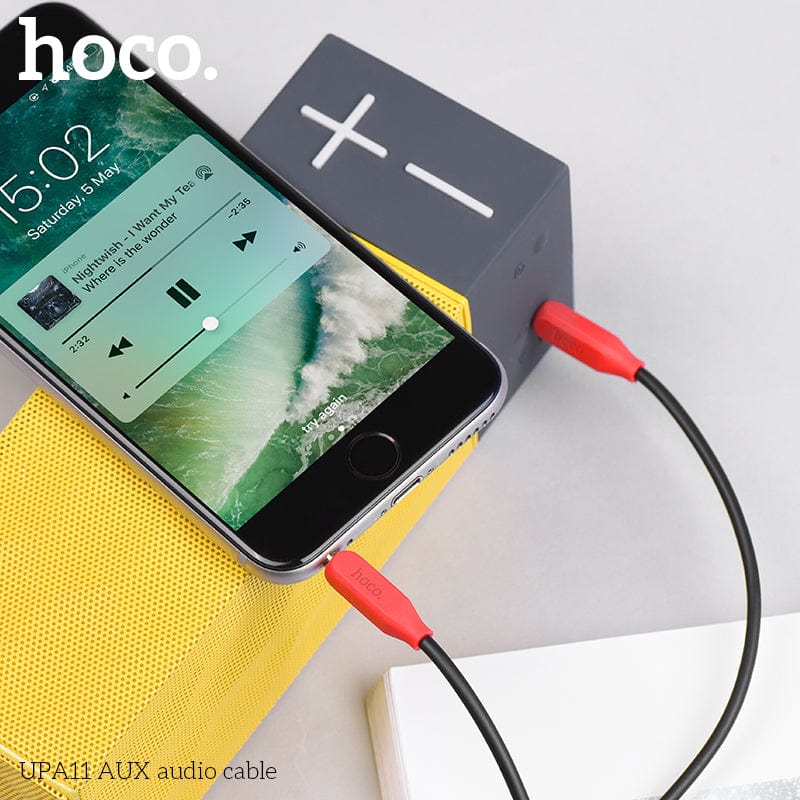 HOCO UPA11 AUX Audio Cable Black
