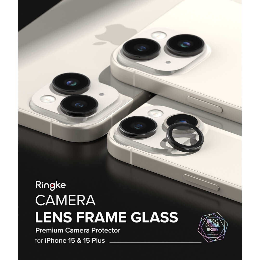 Ringke Camera Lens Frame Glass for iPhone 15 and 15 Plus