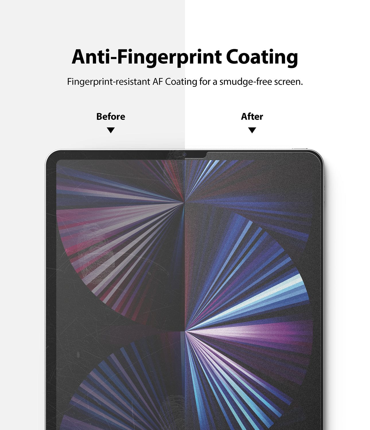 Anti-Fingerprint Coating Glass Screen Protector for iPad Pro