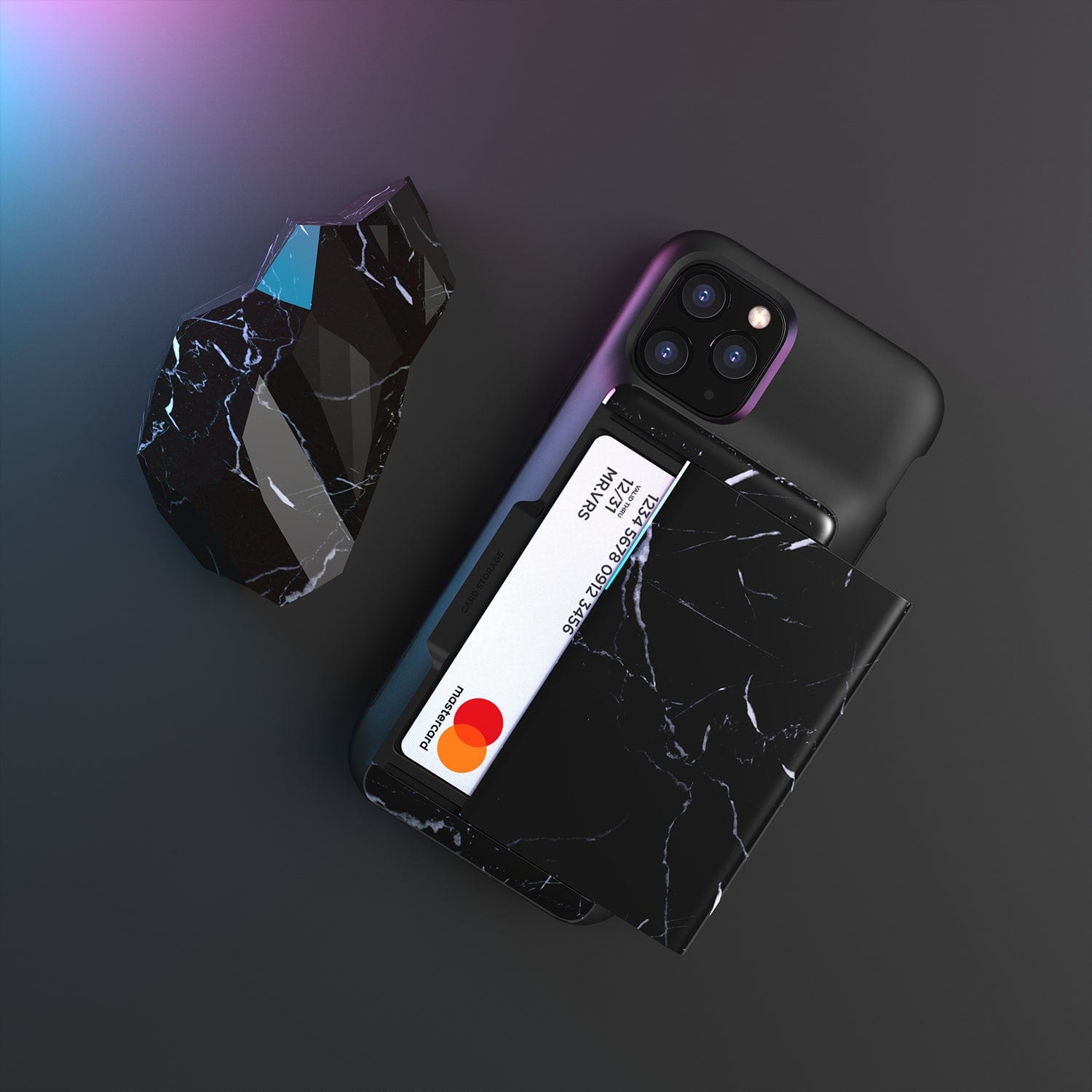 iPhone 11 Pro Max Case Damda Glide Black Marble