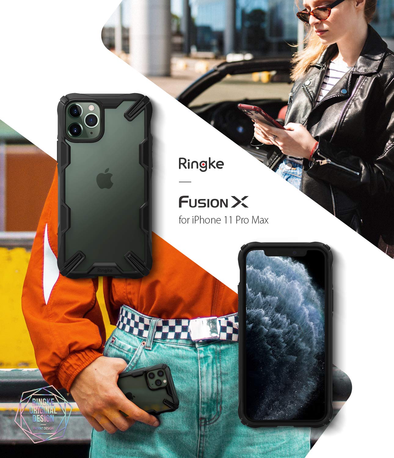 iPhone 11 Pro Max Case Ruby Red Fusion-X by Ringke