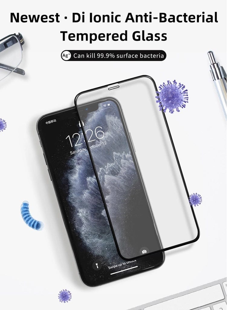 iPhone 12/ 12 Pro Anti Microbial 3D Screen Protector By T Max