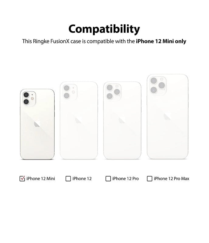 iPhone 12 mini Fusion-X Camo Black Case by Ringke