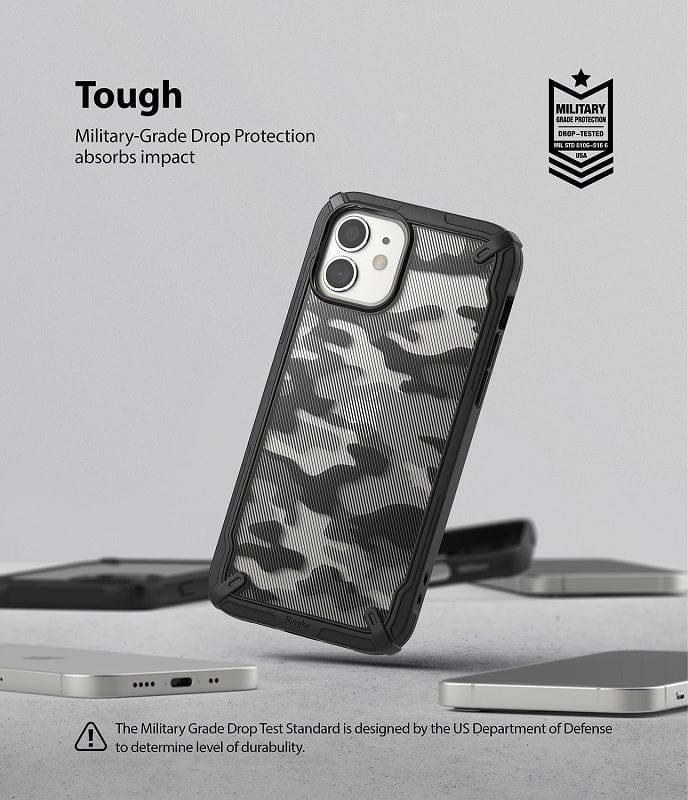 iPhone 12 mini Fusion-X Camo Black Case by Ringke