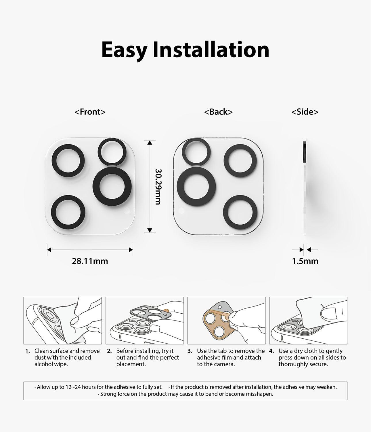 Apple iPhone 12 Pro Camera Lens Protector by Ringke