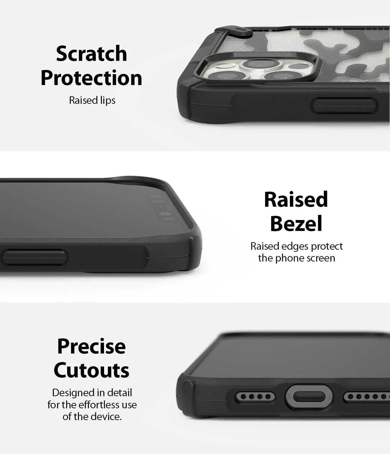 iPhone 12 Pro Max Fusion-X Camo Black Case by Ringke