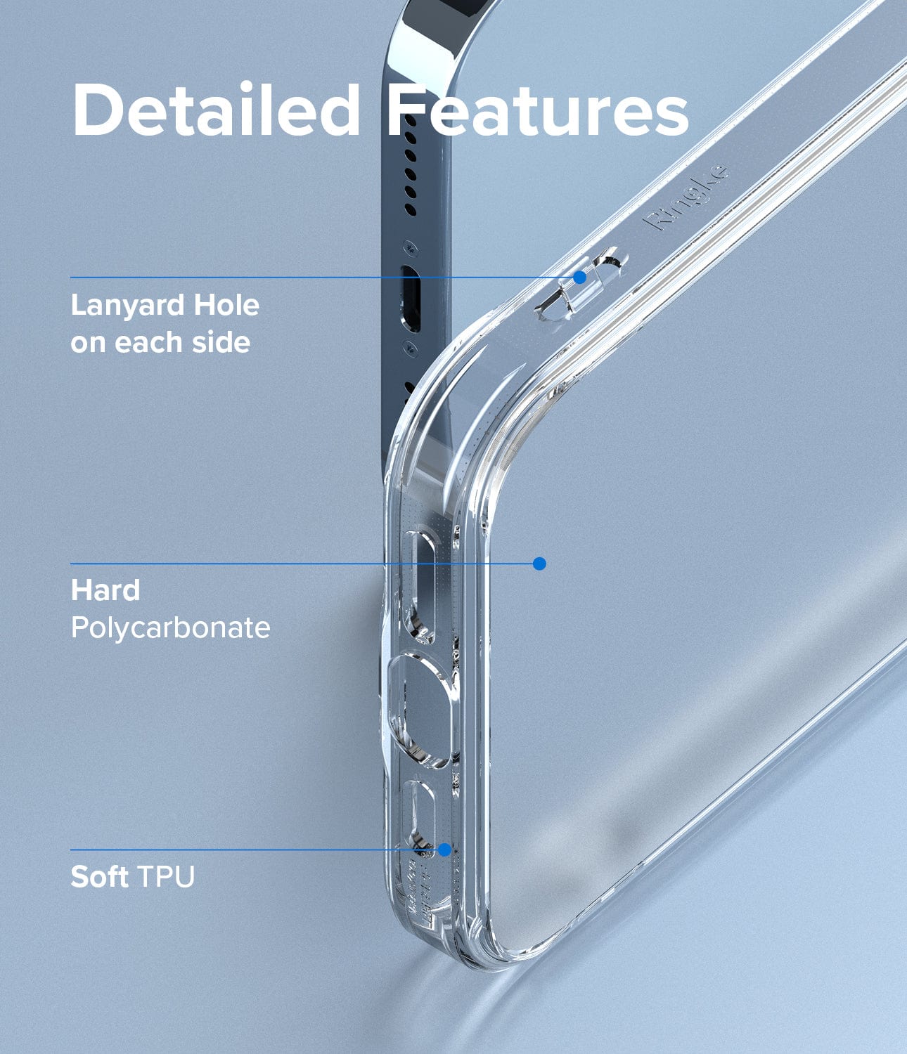 Featuring a lanyard hole and constructed with a combination of hard polycarbonate and soft TPU materials, our case offers both functionality and durability for your iPhone 13 Pro Max.