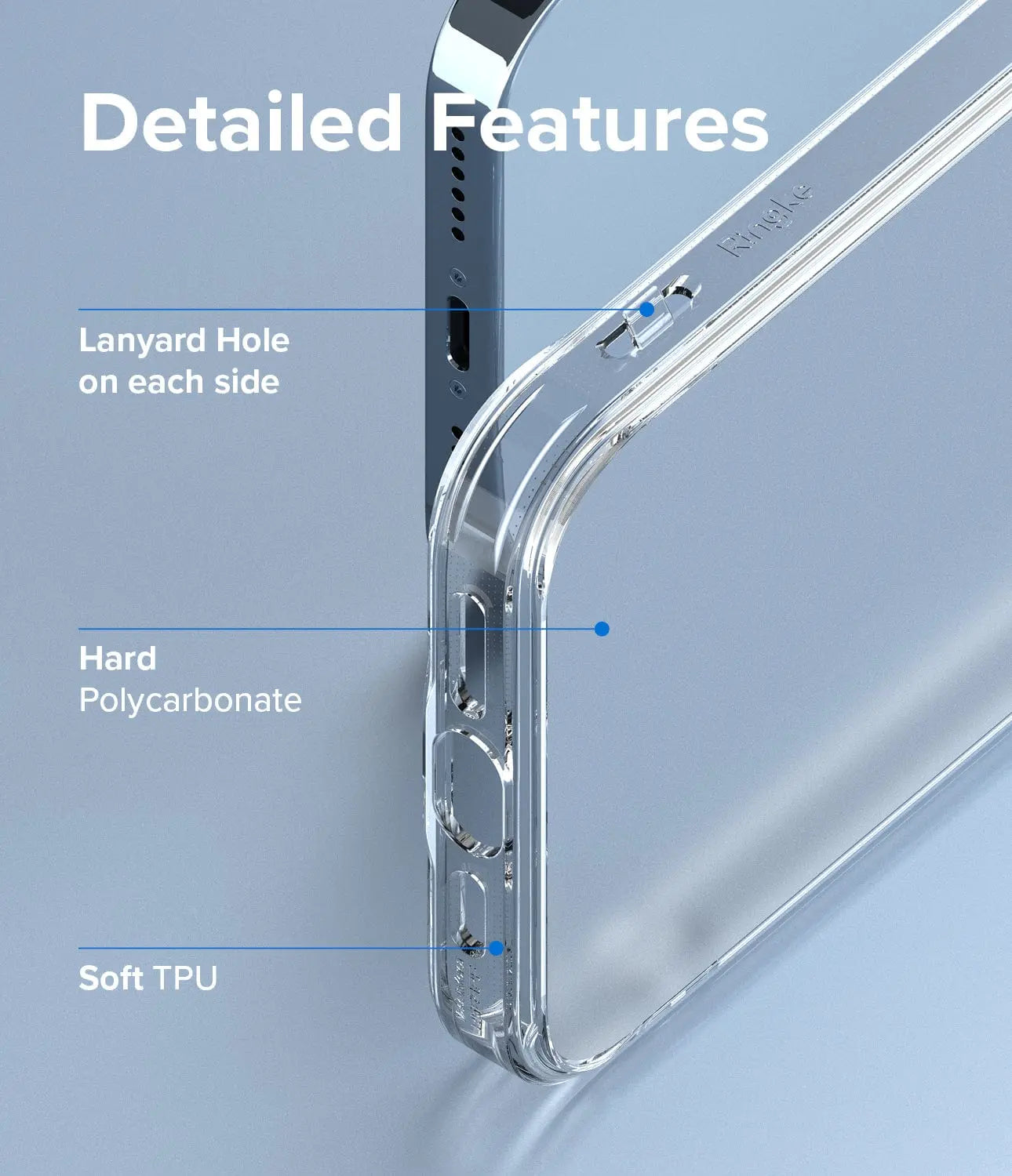 Featuring a lanyard hole and constructed with a combination of hard polycarbonate and soft TPU materials, our case offers both functionality and durability for your iPhone 13 Pro Max.