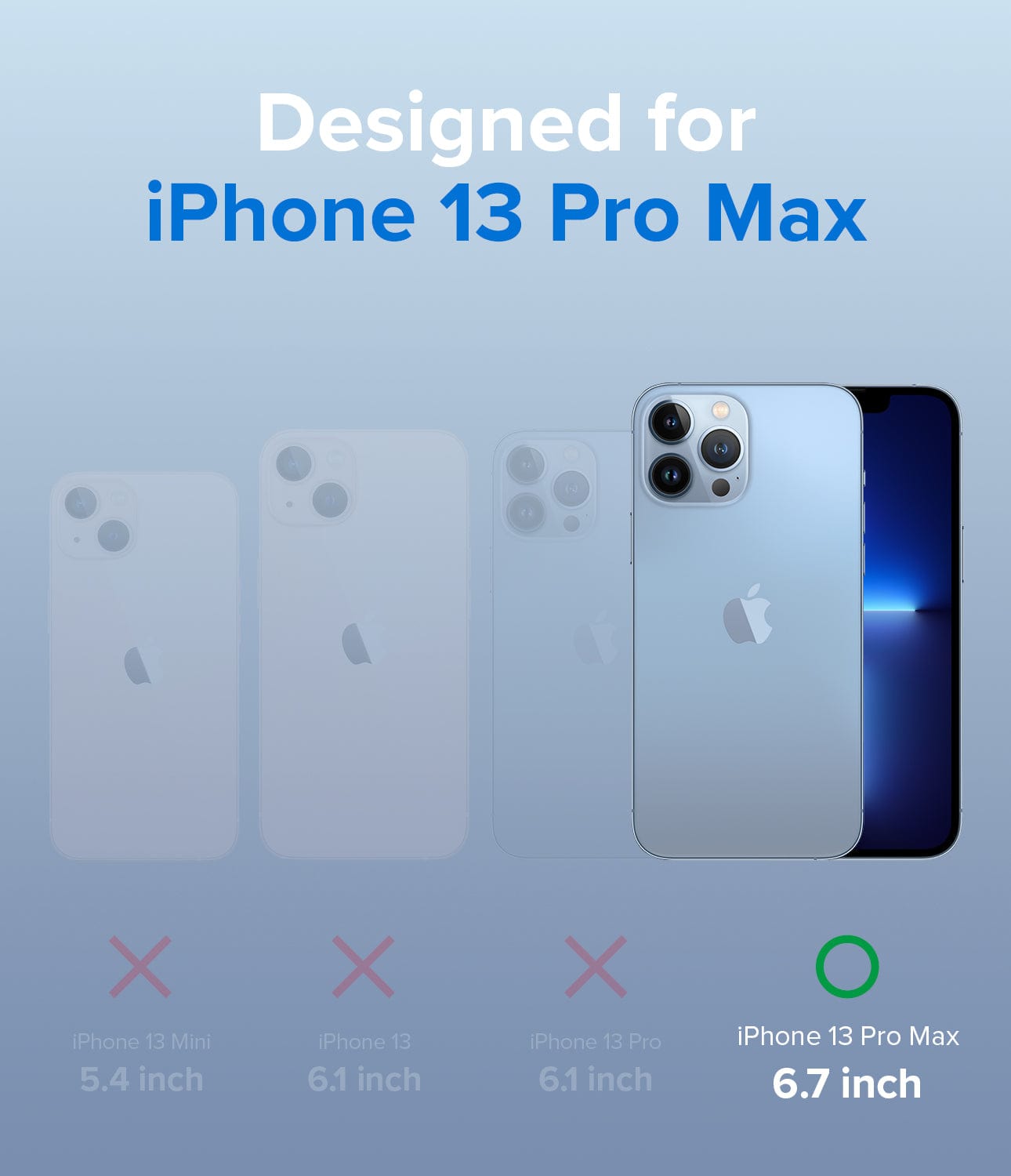 Our case is specifically designed to perfectly fit the iPhone 13 Pro Max, ensuring seamless compatibility and optimal protection for your device.