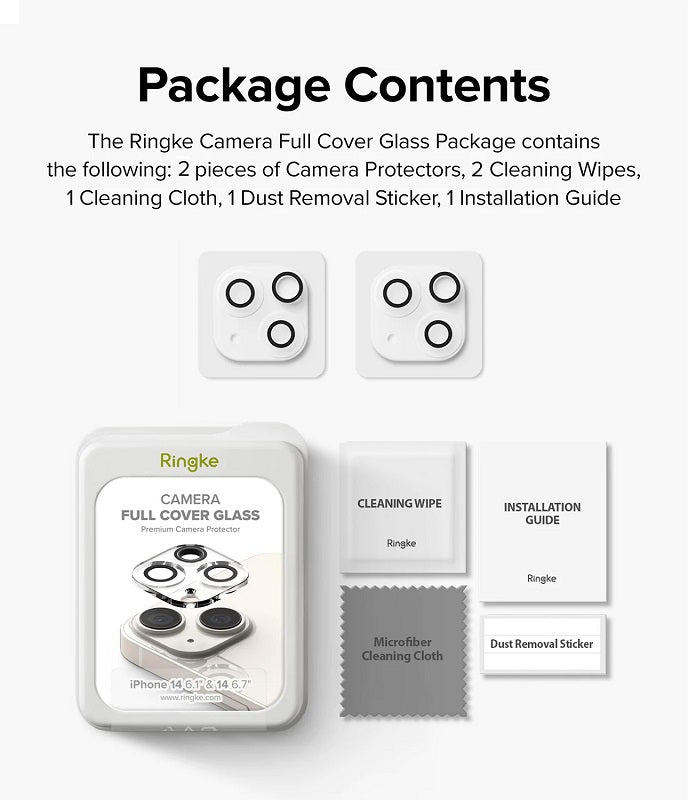 iPhone 14 / 14 Plus Camera Protector Glass 2 Pack By Ringke