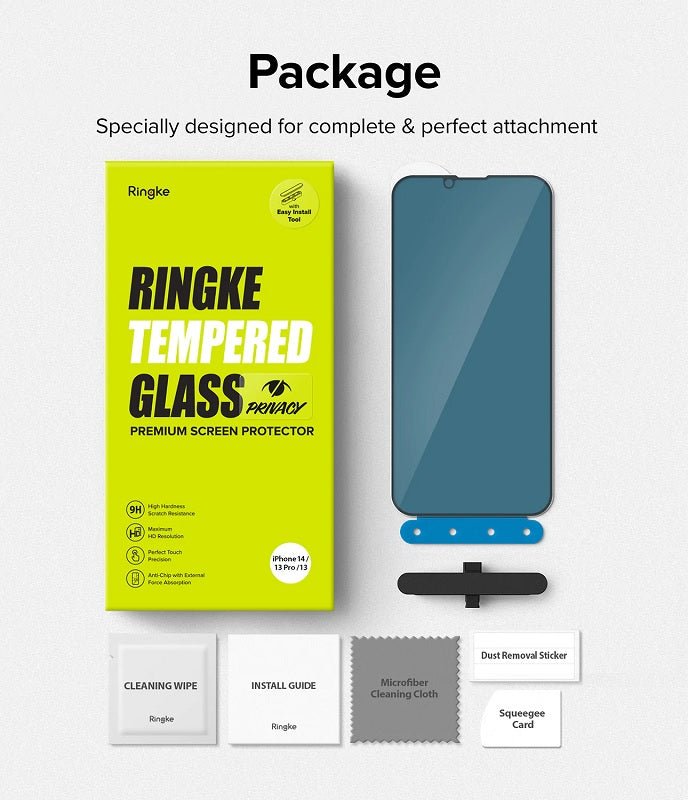 iPhone 14 6.1" / 13 / 13 Pro Privacy Tempered Glass by Ringke