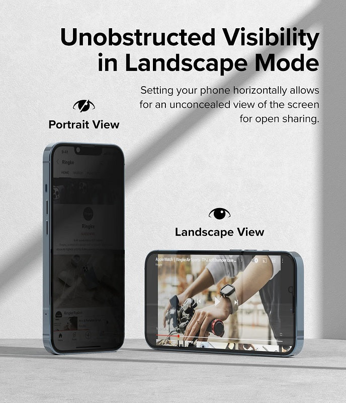 iPhone 14 6.1" / 13 / 13 Pro Privacy Tempered Glass by Ringke