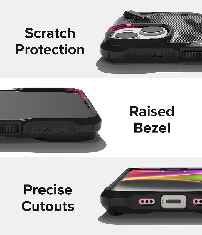 Offers scratch protection with raised bezels and precise cutouts for easy access to ports and buttons