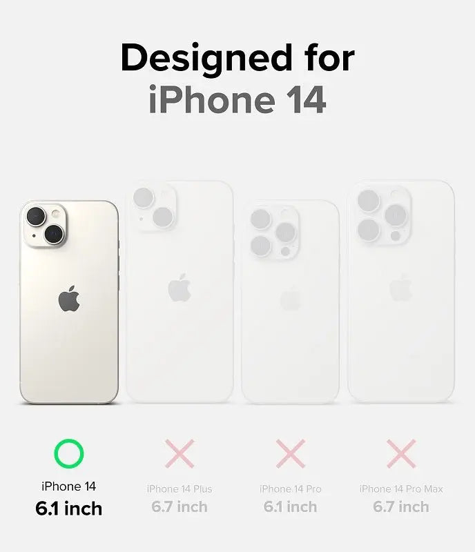 iPhone 14 6.1" Fusion X Black Case By Ringke