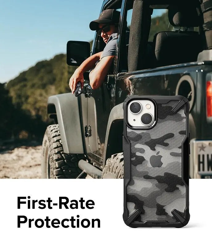 iPhone 14 Camo Black Case Ringke