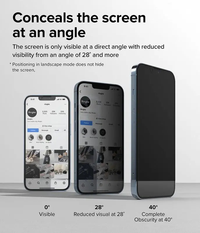 iPhone 14 Plus 6.7" / 13 Pro Max Privacy Tempered Glass by Ringke