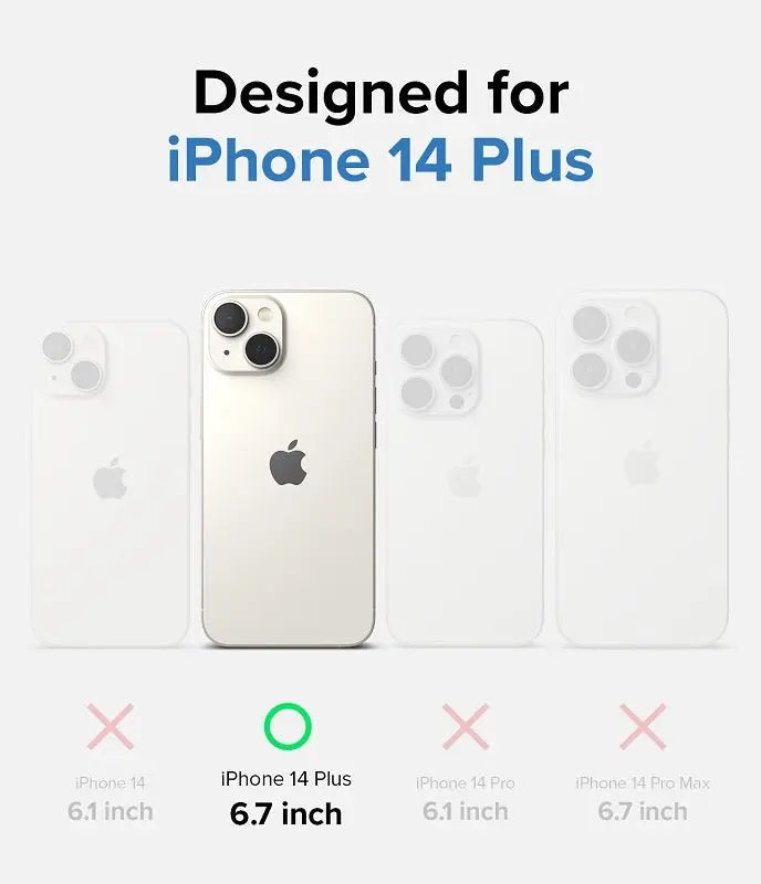 iPhone 14 Plus 6.7" Fusion Magnetic Matte Clear Case By Ringke