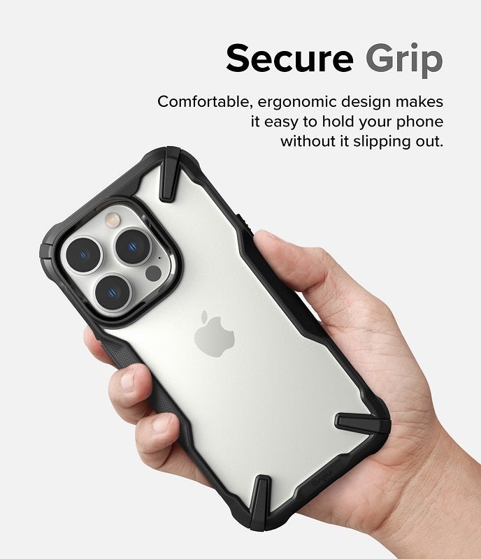 Our rugged exterior enhances grip, ensuring comfortable handling of your device.
