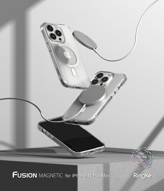 iPhone 14 Pro Max 6.7" Fusion Magnetic Matte Clear Case By Ringke