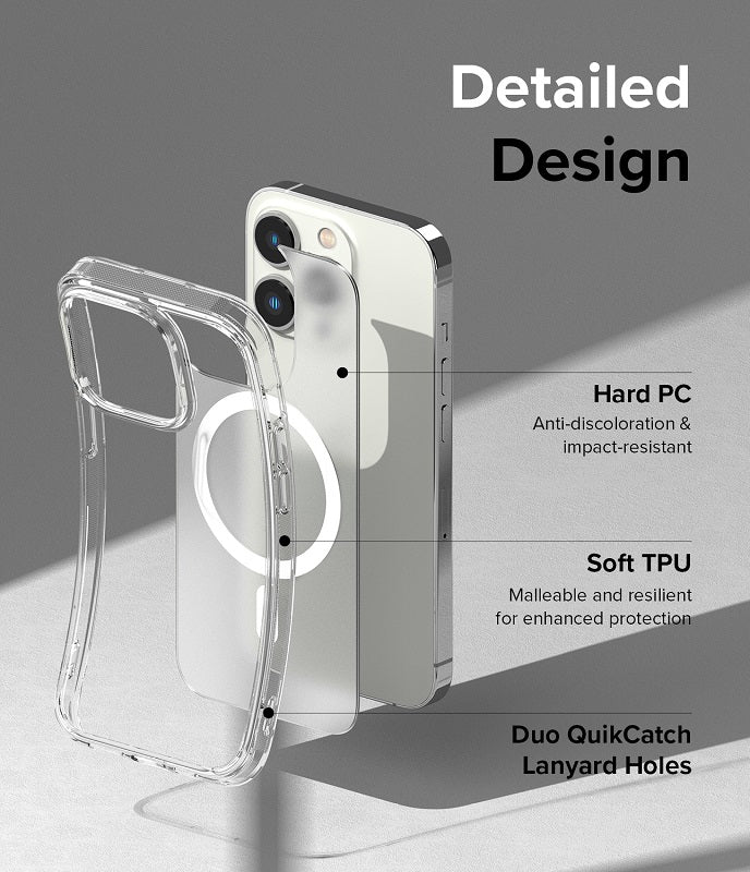 iPhone 14 Pro Max 6.7" Fusion Magnetic Matte Clear Case By Ringke