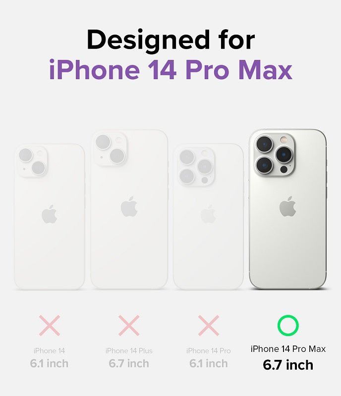 iPhone 14 Pro Max 6.7" Fusion Magnetic Matte Clear Case By Ringke