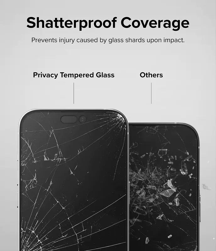 iPhone 14 Pro Privacy Glass Protector With Installation By Ringke