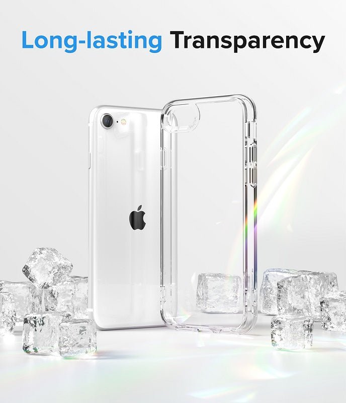 Long lasting transparent case for iPhone se