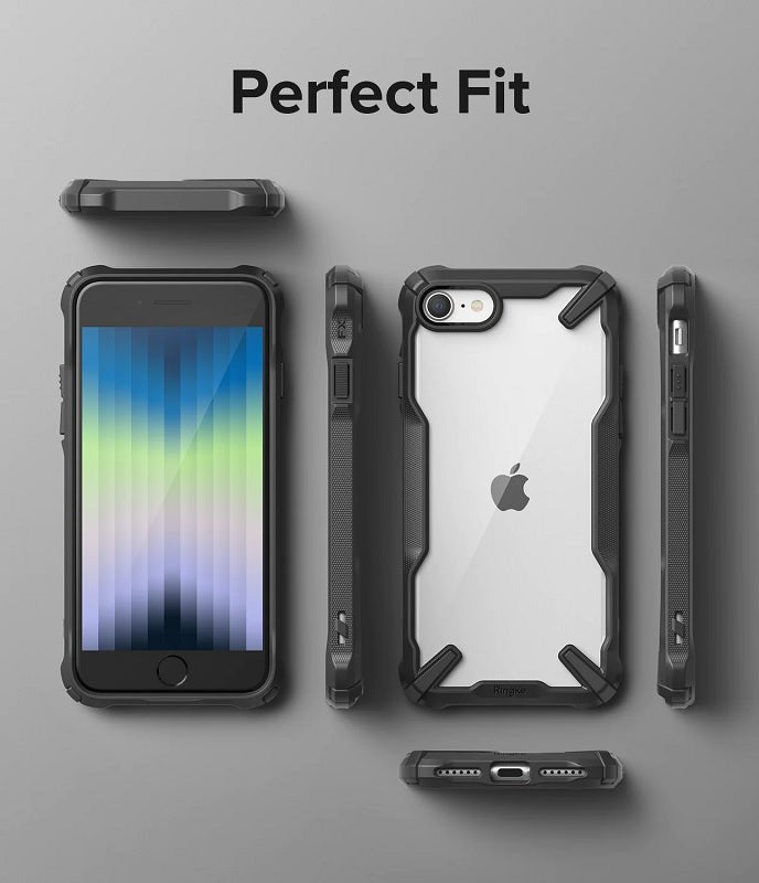iPhone SE (3rd / 2nd generation) / 8 / 7 Fusion-X Black Case By Ringke