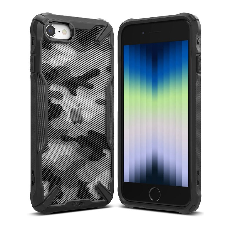 iPhone SE (3rd / 2nd Generation) / 8 / 7 Fusion-X Design Camo-Black Case By Ringke