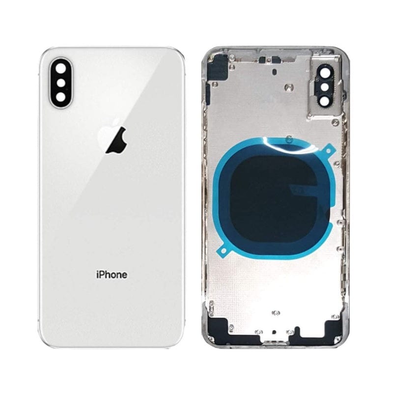 iPhone X Rear Housing Replacement Silver Frame