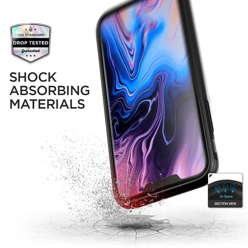 iPhone XS MAX Case High Pro Shield Steel Silver By VRS Design