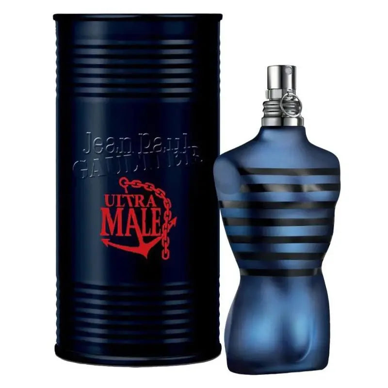 Jean Paul Gaultier Ultra Male EDT Intense 125ml men's perfume bottle and packaging