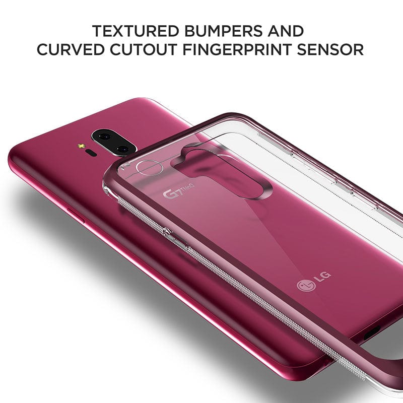 LG G7 ThinQ Crystal Bumper Rose Case By VRS Design