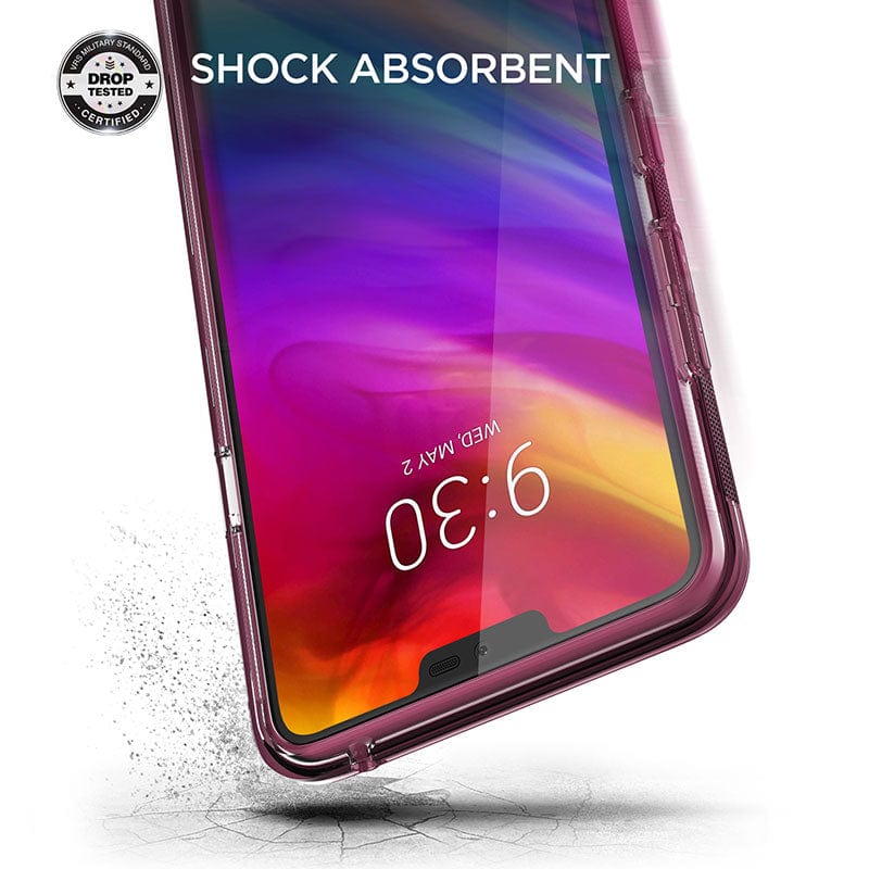 LG G7 ThinQ Crystal Bumper Rose Case By VRS Design