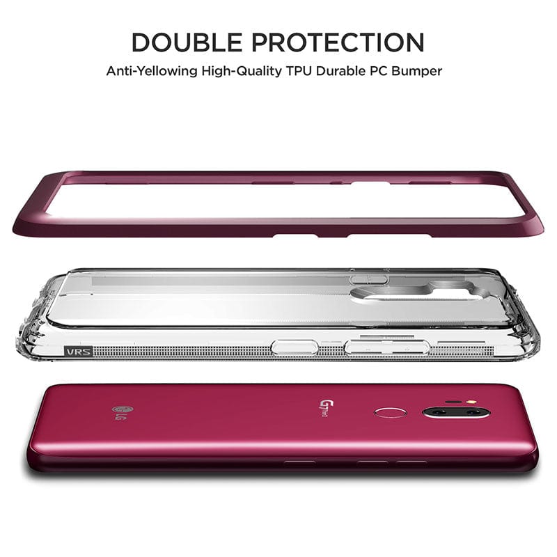 LG G7 ThinQ Crystal Bumper Rose Case By VRS Design