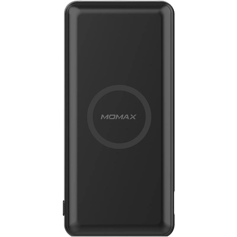 Momax 10000mah Premium USB- C PD & Wireless Fast Charging Power Bank Black