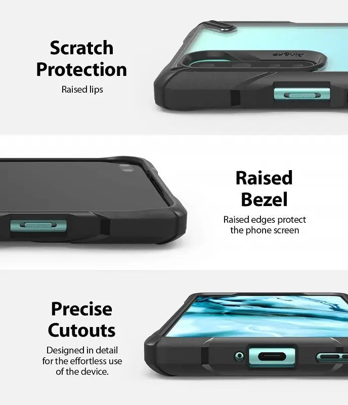 Scratch Protection, Precise cutouts and raided bezel protection case for OnePlus Nord