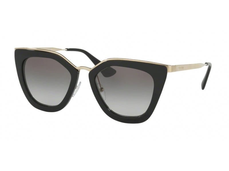 Prada Sunglasses PR 53SS 52 Grey-Black & Black