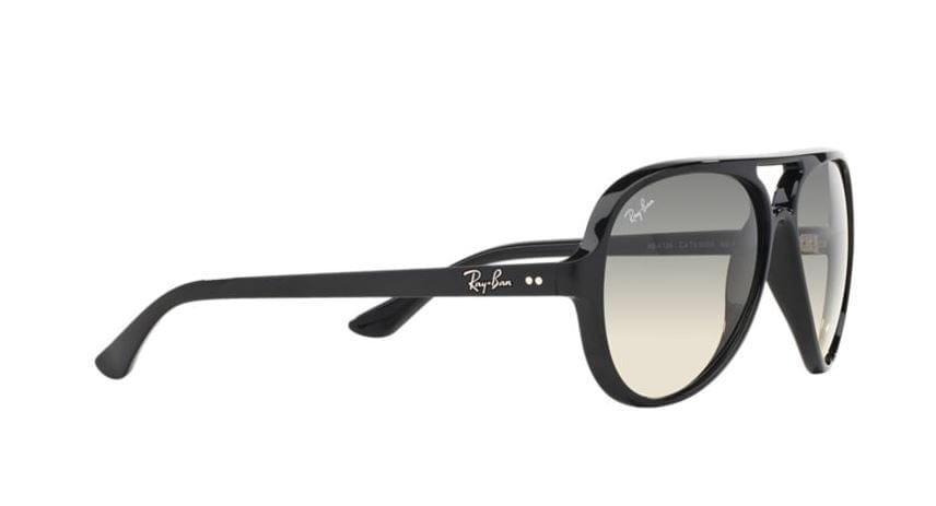 Ray-Ban Cats 5000 Classic RB4125 601/32 Black Nylon Light Grey Lenses